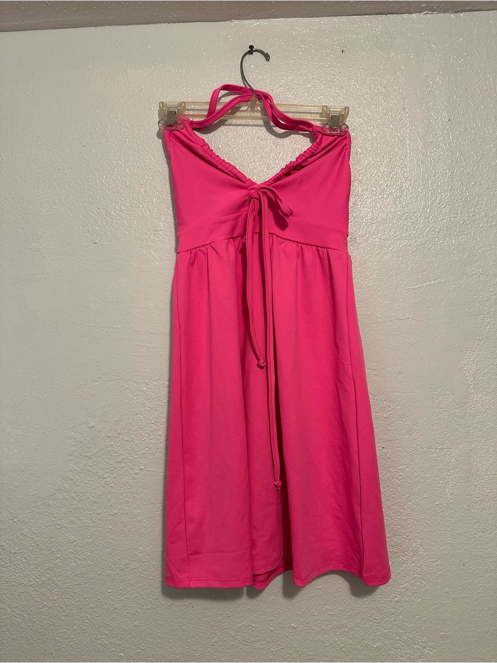 K.Fisk Hot Pink Halter Sundress Size XS